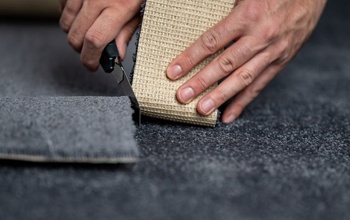 New carpet being laid